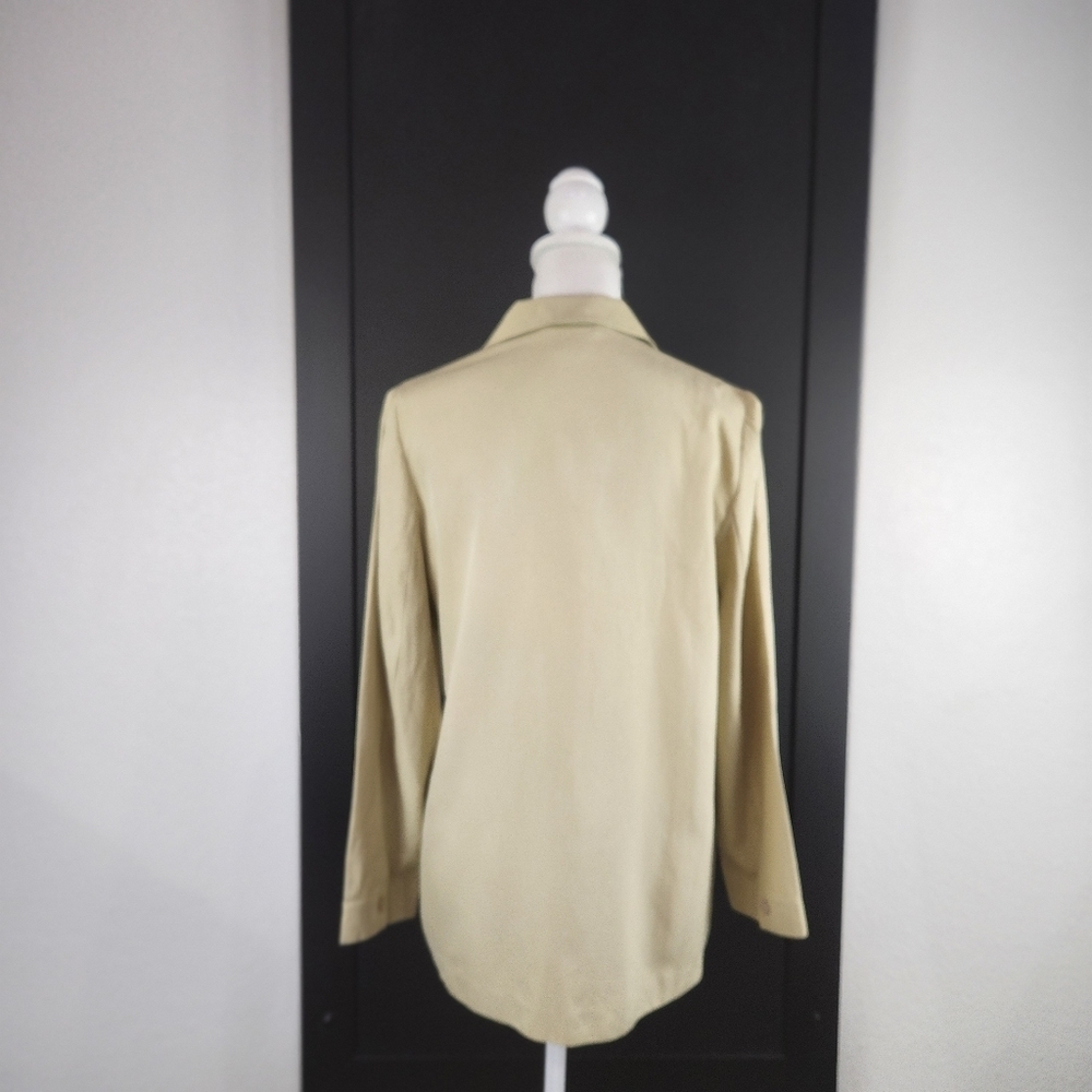 Tweeds Silk Blend Shell Minimalist Button Shirt J… - image 7